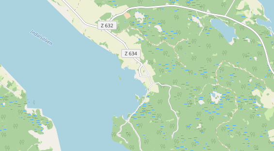 Área para autocaravana en la tarjeta