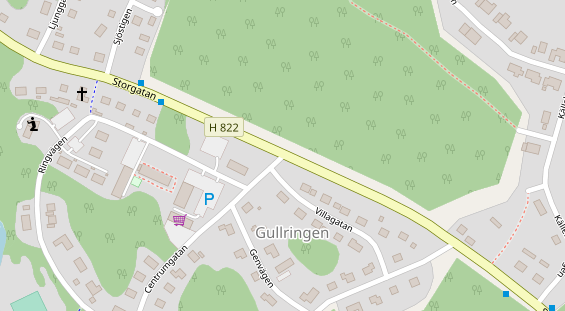 Stellplatz auf Satellitenbild