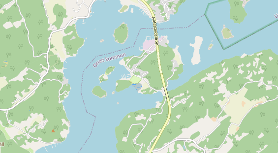 Area di sosta per camper sulla carta