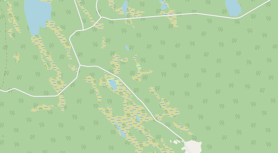 Area di sosta per camper sulla carta