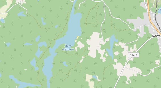 Area di sosta per camper sulla carta