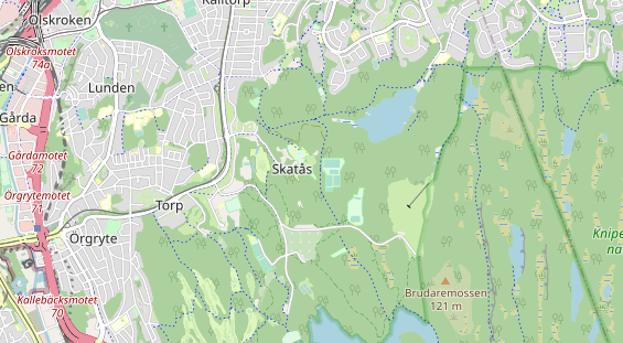 Aire camping-car sur la carte