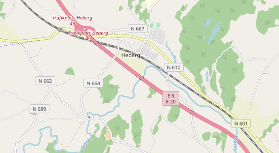 Aire camping-car sur la carte