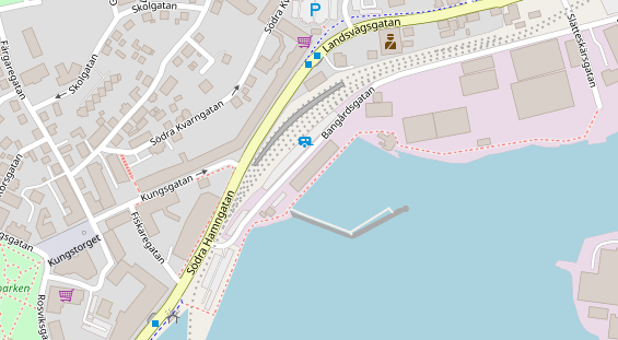 area sosta camper auf Karte