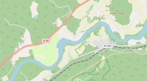 Área para autocaravana en la tarjeta