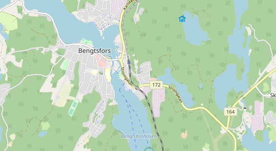 Area di sosta per camper sulla carta