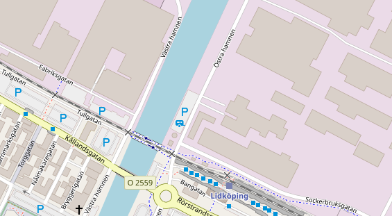 Stellplatz auf Satellitenbild