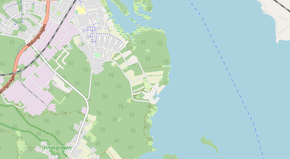 Area di sosta per camper sulla carta