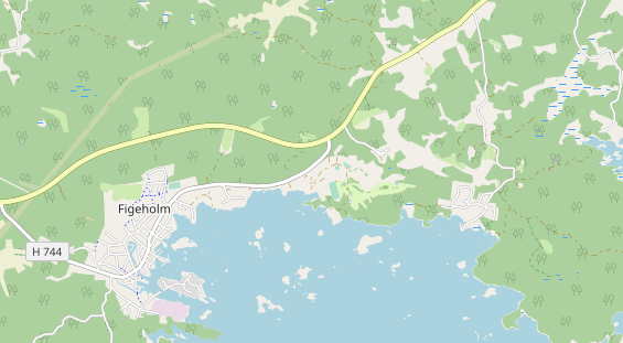 Area di sosta per camper sulla carta