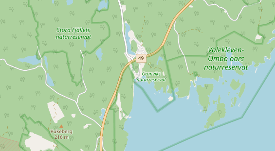 Aire camping-car sur la carte