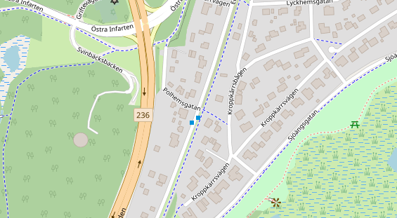 Stellplatz auf Satellitenbild