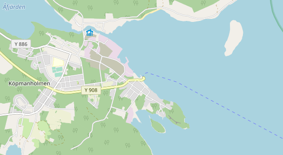 Área para autocaravana en la tarjeta