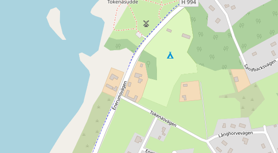 Stellplatz auf Satellitenbild