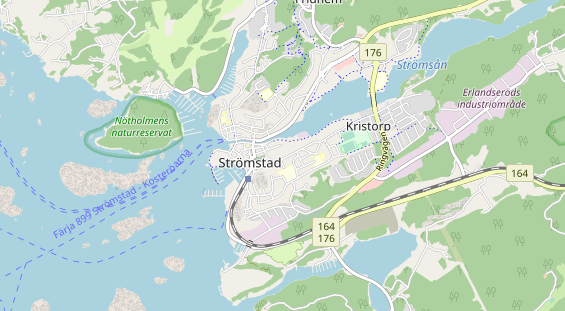 Area di sosta per camper sulla carta