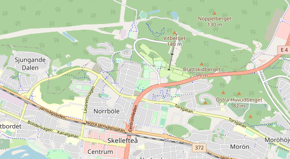 Aire camping-car sur la carte