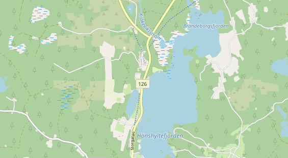 Área para autocaravana en la tarjeta