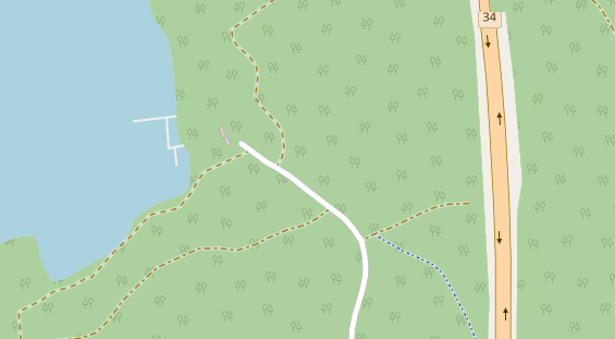 Stellplatz auf Satellitenbild