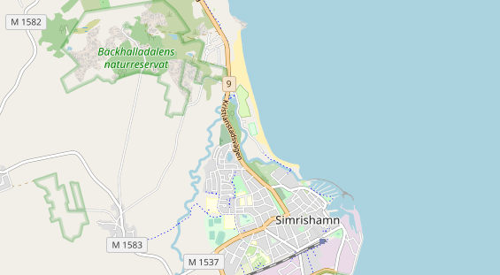 Aire camping-car sur la carte