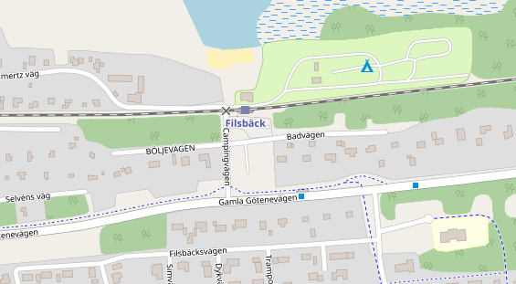 Stellplatz auf Satellitenbild