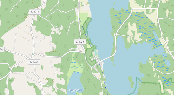 Aire camping-car sur la carte