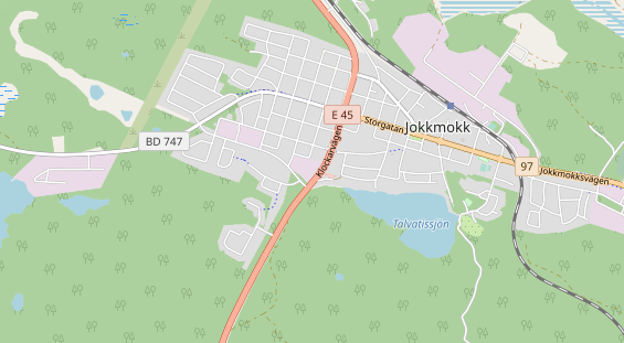 Aire camping-car sur la carte