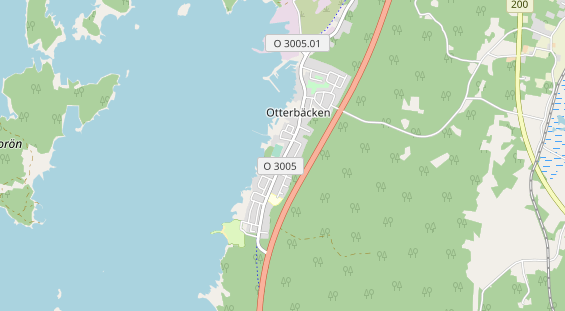 Area di sosta per camper sulla carta