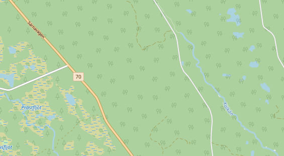 Aire camping-car sur la carte