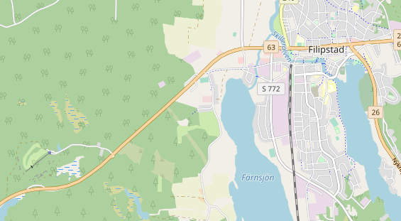 Área para autocaravana en la tarjeta