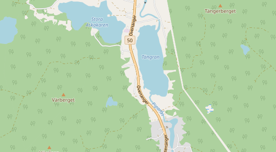 Aire camping-car sur la carte