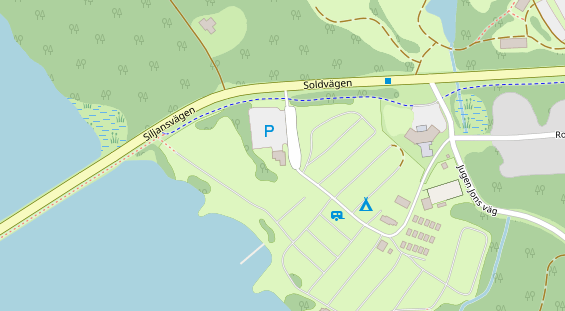 Stellplatz auf Satellitenbild