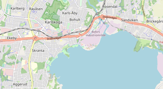 Área para autocaravana en la tarjeta