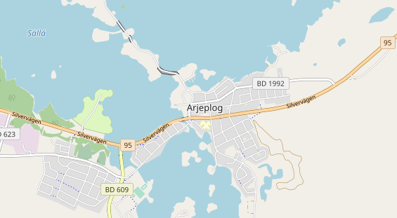 Área para autocaravana en la tarjeta