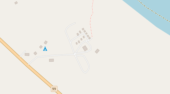 Stellplatz auf Satellitenbild