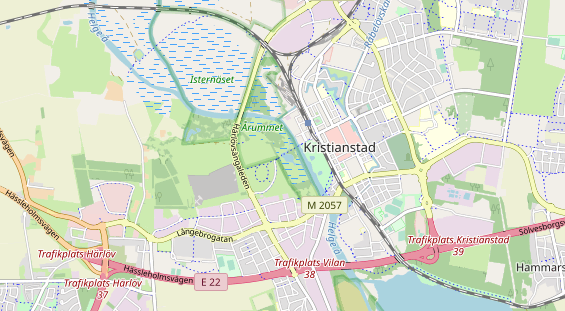 Aire camping-car sur la carte