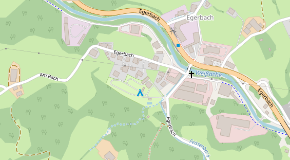 Stellplatz auf Satellitenbild