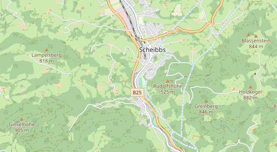 Aire camping-car sur la carte