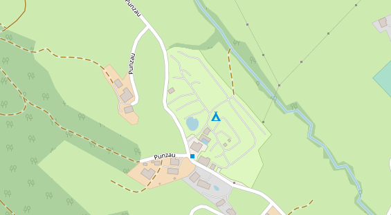 Stellplatz auf Satellitenbild
