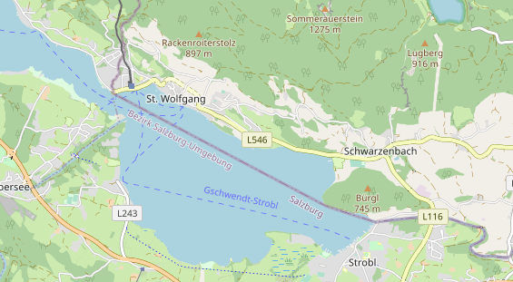 Aire camping-car sur la carte