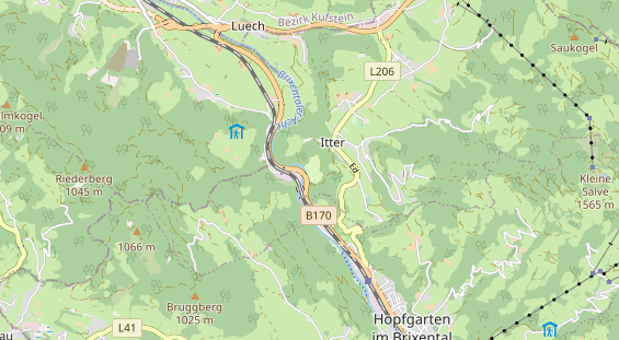 Area di sosta per camper sulla carta