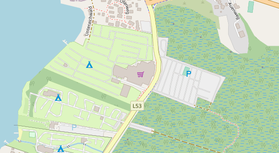 Stellplatz auf Satellitenbild