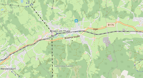 Area di sosta per camper sulla carta