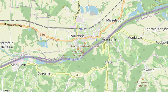 Aire camping-car sur la carte