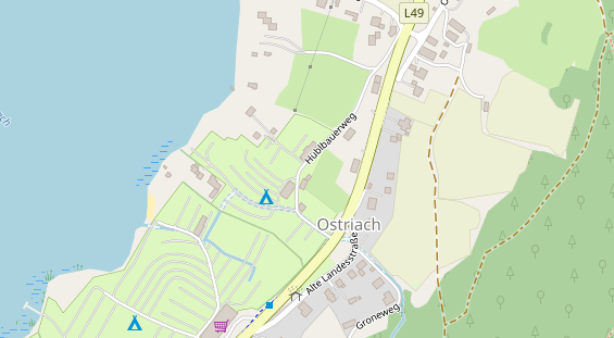 Stellplatz auf Satellitenbild