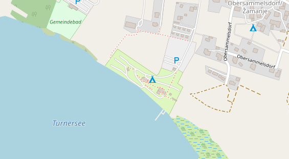 Stellplatz auf Satellitenbild