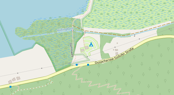 Stellplatz auf Satellitenbild