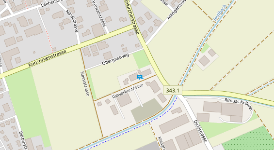 Stellplatz auf Satellitenbild