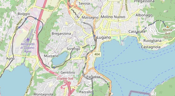 Area di sosta per camper sulla carta