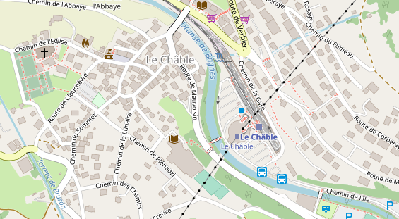 aire de camping-car auf Karte