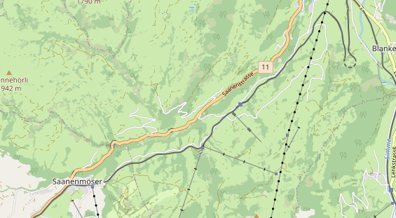 Area di sosta per camper sulla carta