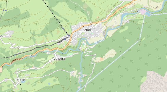 Aire camping-car sur la carte